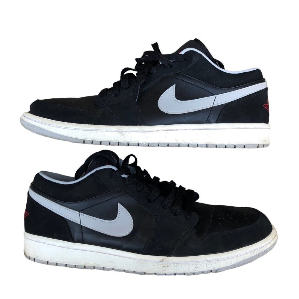 2016 Nike Air Jordan 1 Low Black Wolf Grey Size 11